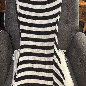 Black and White Striped Dress